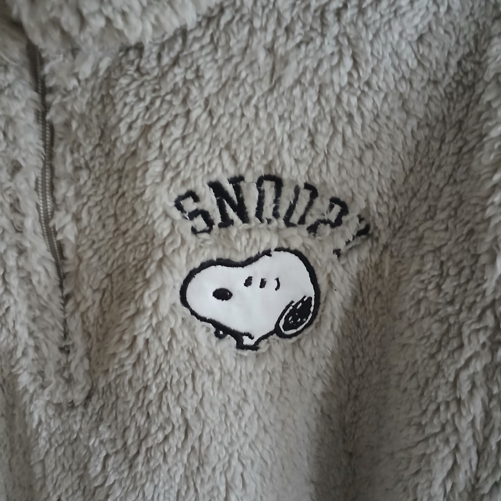 Peanuts Snoopy Gray Zip Fleece - Picture 3 of 7